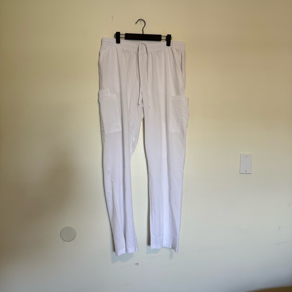 Scrubletics | White Scrubs Pants
